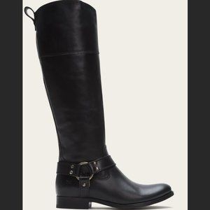 Frye Melissa Harness Black Boot Sieze 7.5